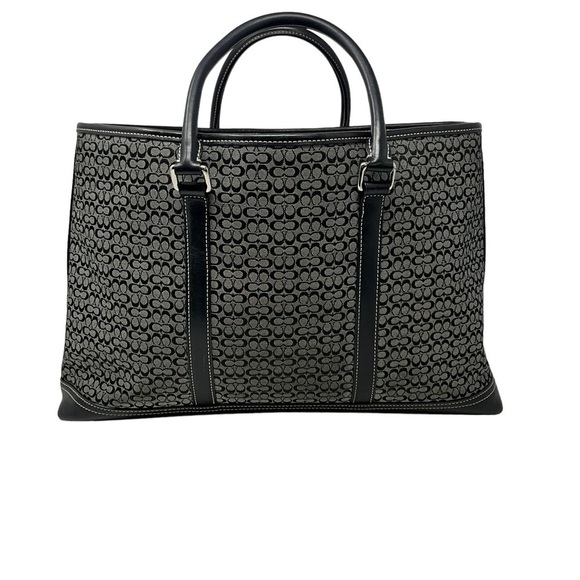 Coach Signature C Logo Business Satchel Tote Bag Mini C  Signature - Picture 7 of 16